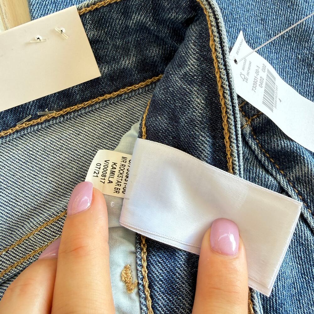 Old Navy Rockstar Super Skinny Jeans Women’s 4 Mid Rise Kamila NWT - Picture 5 of 7
